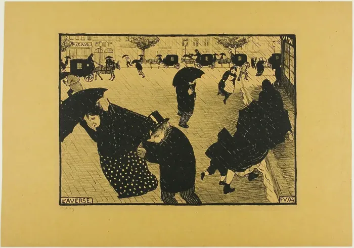 Framed Print : The Shower, 1894. Creator: Félix Vallotton Framed Print : The Shower, 1894. Creator: Félix Vallotton