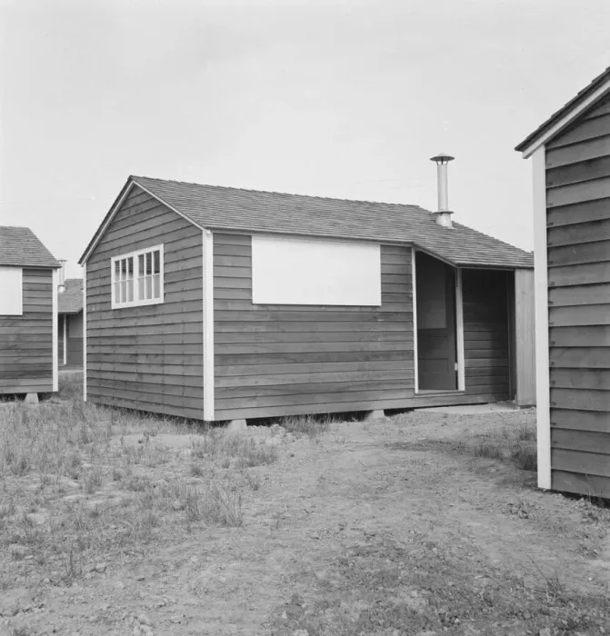 Framed Print : Shows new type of wooden shelter for migratory workers, FSA camp, near McMinnville, Oregon, 1939. Creator: Dorothea Lange Framed Print : Shows new type of wooden shelter for migratory workers, FSA camp, near McMinnville, Oregon, 1939. Creator: Dorothea Lange