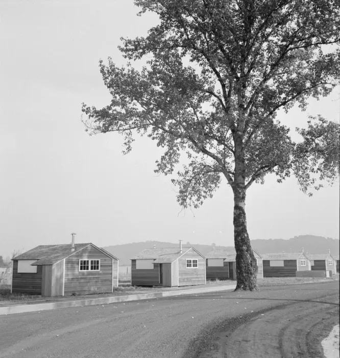 Framed Print : Shows new type of wooden shelter for migratory workers, near McMinnville, Oregon, 1939. Creator: Dorothea Lange Framed Print : Shows new type of wooden shelter for migratory workers, near McMinnville, Oregon, 1939. Creator: Dorothea Lange