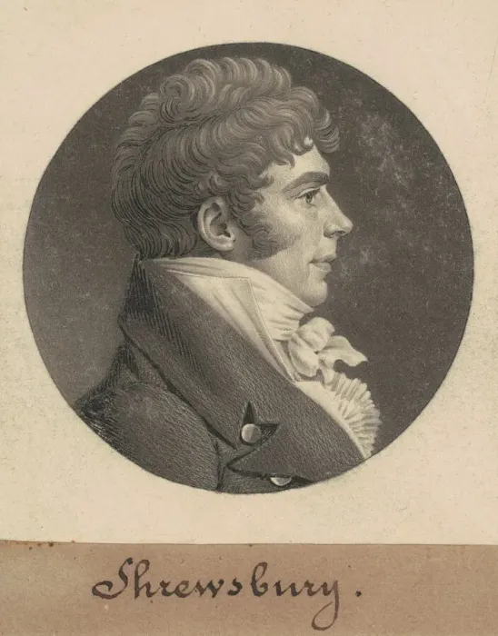 Framed Print : Shrewsbury, 1809. Creator: Charles Balthazar Julien Fevret de Saint-Memin Framed Print : Shrewsbury, 1809. Creator: Charles Balthazar Julien Fevret de Saint-Memin
