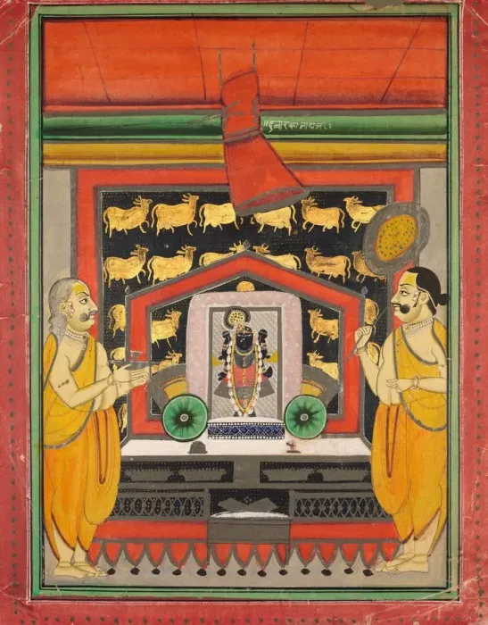 Framed Print : Shri Dvarakanathji of Kankroli (Dubarakanathji), mid-1800s. Creator: Unknown Framed Print : Shri Dvarakanathji of Kankroli (Dubarakanathji), mid-1800s. Creator: Unknown