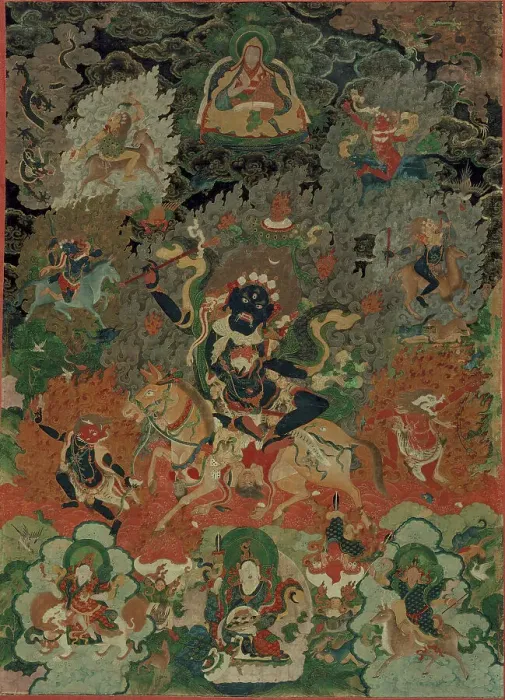 Framed Print : Shri (Palden Lhamo), between c1750 and c1850. Creator: Anon Framed Print : Shri (Palden Lhamo), between c1750 and c1850. Creator: Anon