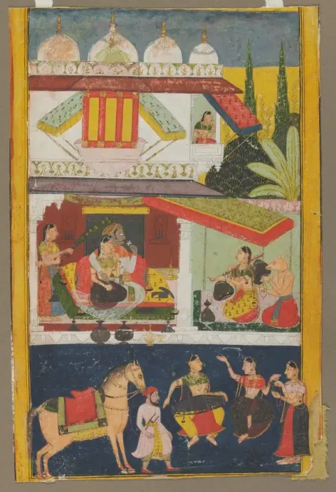 Framed Print : Shri Raga, c. 1695. Creator: Unknown Framed Print : Shri Raga, c. 1695. Creator: Unknown