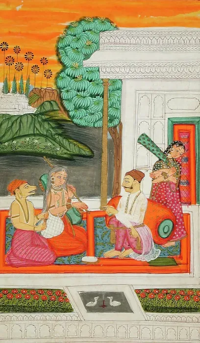 Framed Print : Shri Raga, Folio from a Ragamala (Garland of Melodies), c1800. Creator: Unknown Framed Print : Shri Raga, Folio from a Ragamala (Garland of Melodies), c1800. Creator: Unknown