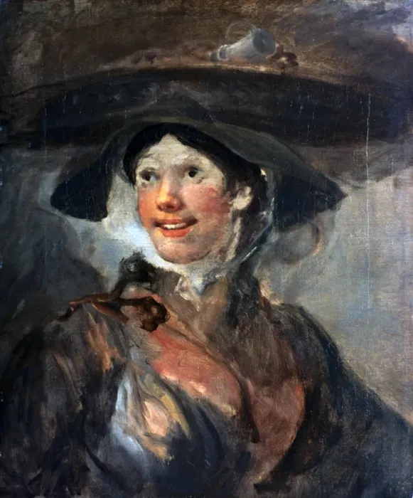 Framed Print : The Shrimp Girl, c1745. Artist: William Hogarth