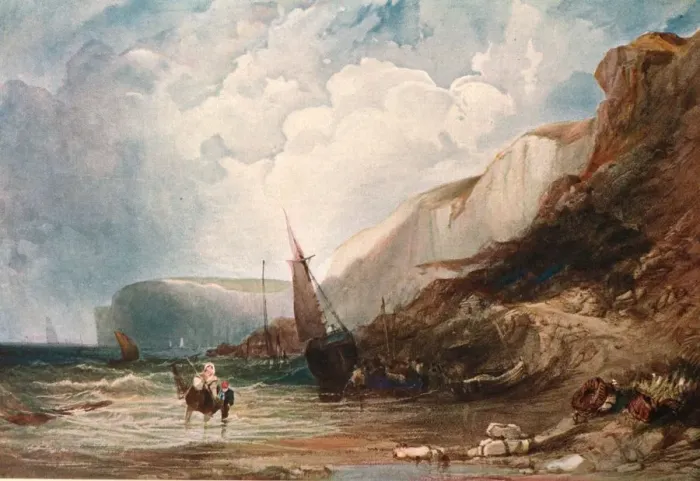 Framed Print : The Shrimpers, (c1900). Creator: Unknown