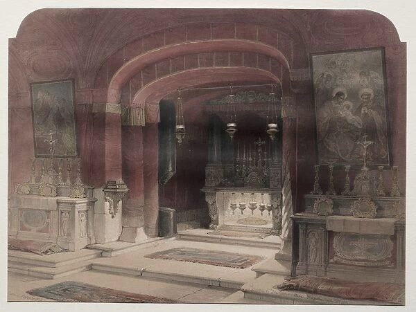 Shrine of the Annunciation, Nazareth, 1839. Creator: David Roberts (British, 1796-1864)