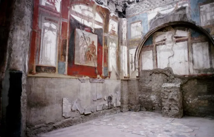 Framed Print : The Shrine of the Augustales, Herculaneum, Italy Framed Print : The Shrine of the Augustales, Herculaneum, Italy