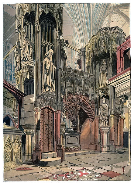 Shrine of Henry V, Westminster Abbey, London, c1850