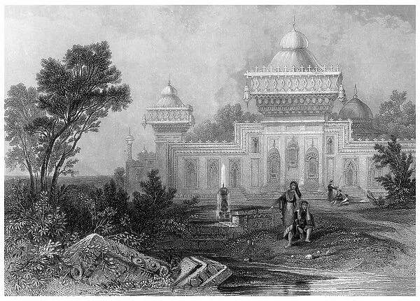 Shrine of Mohummed Kahn, Deeg. Artist: Finden