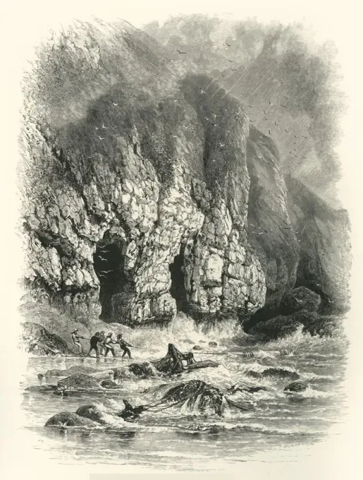 Framed Print : In Shrinkle Bay, South Wales, c1870 Framed Print : In Shrinkle Bay, South Wales, c1870