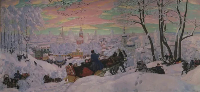 Framed Print : Shrovetide, 1916. Artist: Kustodiev, Boris Michaylovich (1878-1927) Framed Print : Shrovetide, 1916. Artist: Kustodiev, Boris Michaylovich (1878-1927)