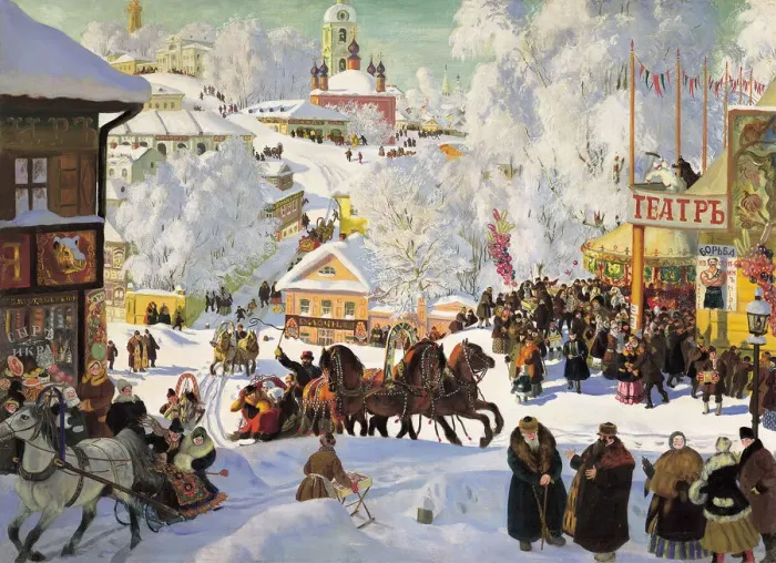 Framed Print : Shrovetide, 1919. Artist: Boris Mikhajlovich Kustodiev Framed Print : Shrovetide, 1919. Artist: Boris Mikhajlovich Kustodiev