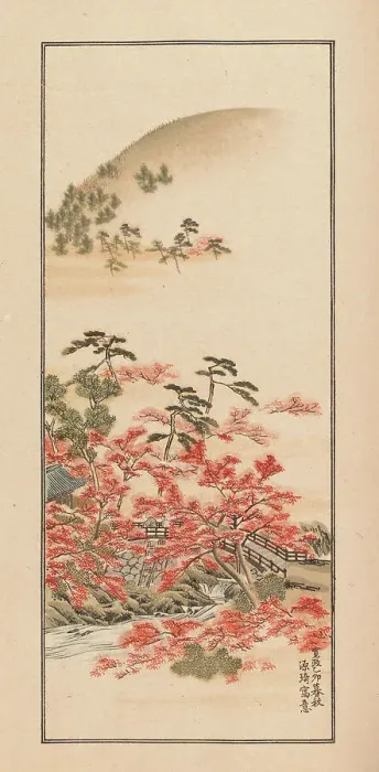 Framed Print : Shubi gakan (Drawing Methods for Aesthetic Pictures), 1889. Creator: Sakujiro, Nanbara (active 1889) Framed Print : Shubi gakan (Drawing Methods for Aesthetic Pictures), 1889. Creator: Sakujiro, Nanbara (active 1889)