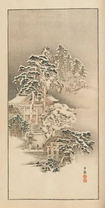 Framed Print : Shubi gakan (Drawing Methods for Aesthetic Pictures), 1889. Creator: Sakujiro, Nanbara (active 1889) Framed Print : Shubi gakan (Drawing Methods for Aesthetic Pictures), 1889. Creator: Sakujiro, Nanbara (active 1889)