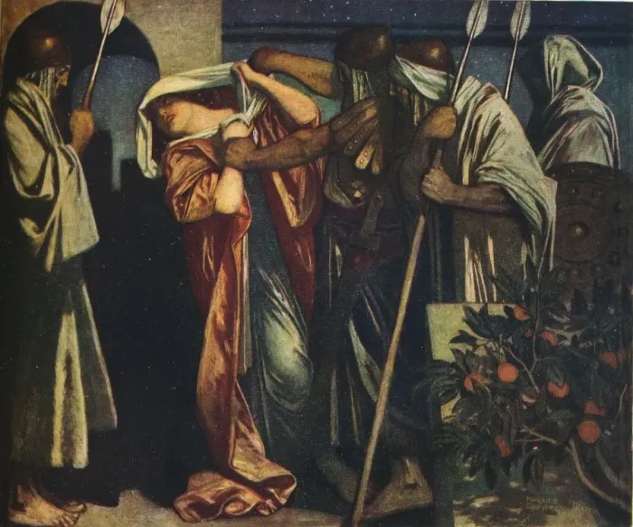 Framed Print : The Shulamite, c1882-1924, (1924). Artist: Maurice Greiffenhagen Framed Print : The Shulamite, c1882-1924, (1924). Artist: Maurice Greiffenhagen