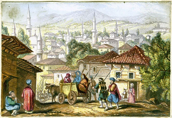 Shumla. A city in the Northeastern part of Bulgaria, 19th century