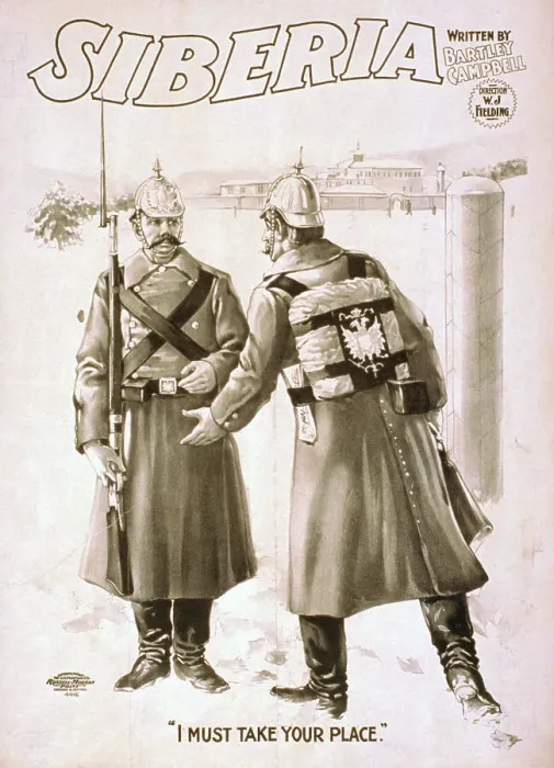 Framed Print : Siberia [graphic] : written by Bartley Campbell. c1900. Creators: Bartley Campbell, U.S. Printing Co