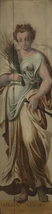 Framed Print : Sibyl Agrippina, 1565. Creator: Lambert van Noort Framed Print : Sibyl Agrippina, 1565. Creator: Lambert van Noort