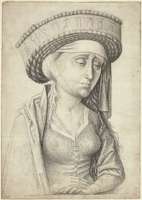 Framed Print : A Sibyl, c. 1470. Creator: Unknown Framed Print : A Sibyl, c. 1470. Creator: Unknown
