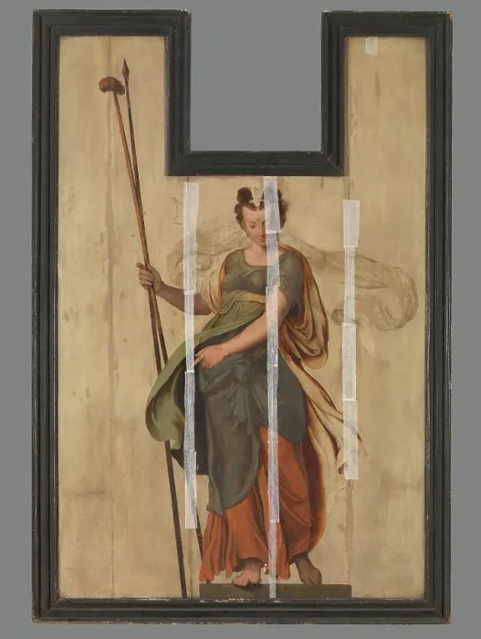 Framed Print : Sibyl with Lance and Sponge, 1565. Creator: Lambert van Noort Framed Print : Sibyl with Lance and Sponge, 1565. Creator: Lambert van Noort