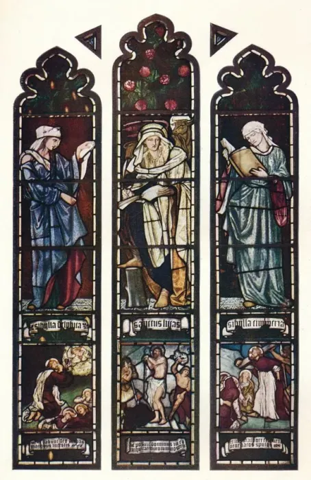 Framed Print : Sibyl Window, Jesus College Chapel, Cambridge, c1872. Artist: Sir Edward Coley Burne-Jones Framed Print : Sibyl Window, Jesus College Chapel, Cambridge, c1872. Artist: Sir Edward Coley Burne-Jones