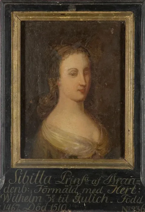 Framed Print : Sibylla, 1467-1510, Princess of Brandenburg Duchess of Jülich and Berg, c15th century. Creator: Anon Framed Print : Sibylla, 1467-1510, Princess of Brandenburg Duchess of Jülich and Berg, c15th century. Creator: Anon
