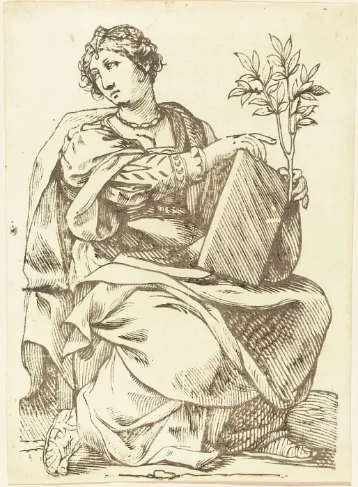 Framed Print : Sibylla Agrippa, 1625. Creator: Jacques Stella Framed Print : Sibylla Agrippa, 1625. Creator: Jacques Stella