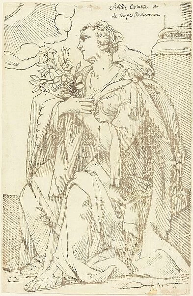 Sibylla Cimmeria, 1625. Creator: Jacques Stella