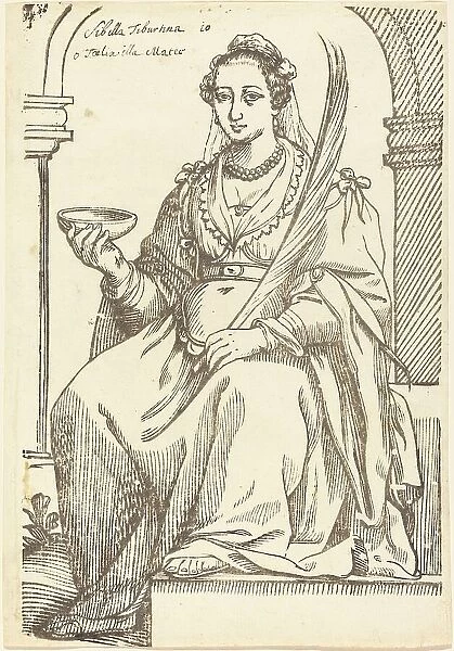 Sibylla Tiburtina, 1625. Creator: Jacques Stella