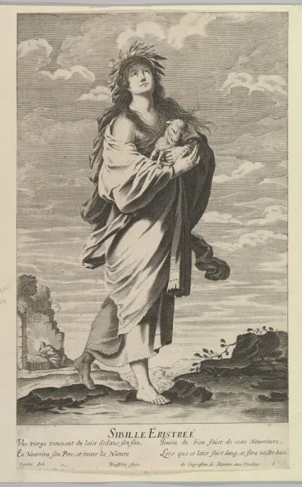 Framed Print : Sibylle Erythreenne, ca. 1635. Creators: Gilles Rousselet, Abraham Bosse Framed Print : Sibylle Erythreenne, ca. 1635. Creators: Gilles Rousselet, Abraham Bosse