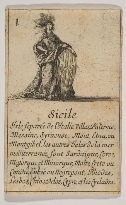 Framed Print : Sicile, 1644. Creator: Stefano della Bella Framed Print : Sicile, 1644. Creator: Stefano della Bella