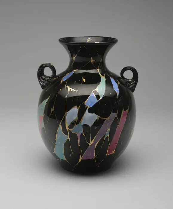 Framed Print : Sicilian Vase, c. 1878. Creator: Mount Washington Glass Company Framed Print : Sicilian Vase, c. 1878. Creator: Mount Washington Glass Company
