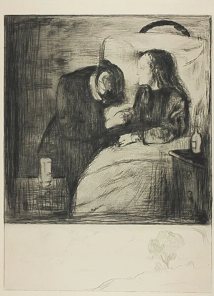 The Sick Child, 1894. Creator: Edvard Munch