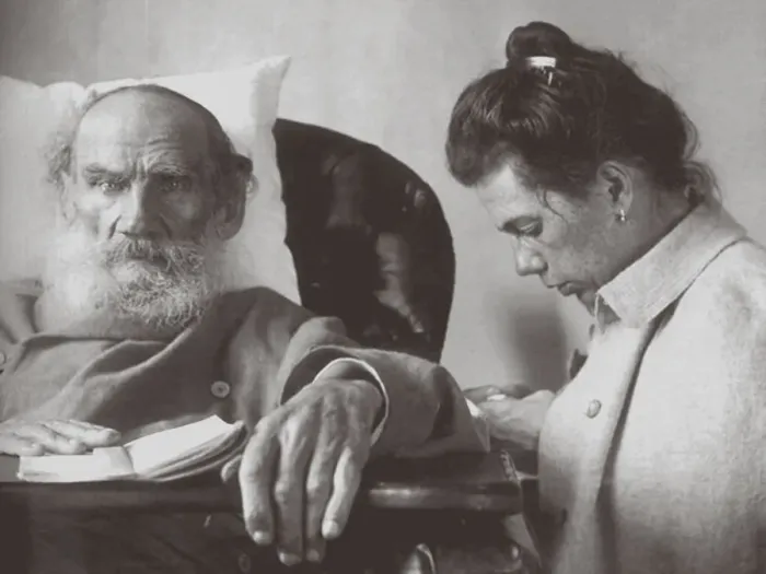 Framed Print : The Sick Leo Tolstoy with daughter Tatyana in Gaspra on the Crimea, 1902