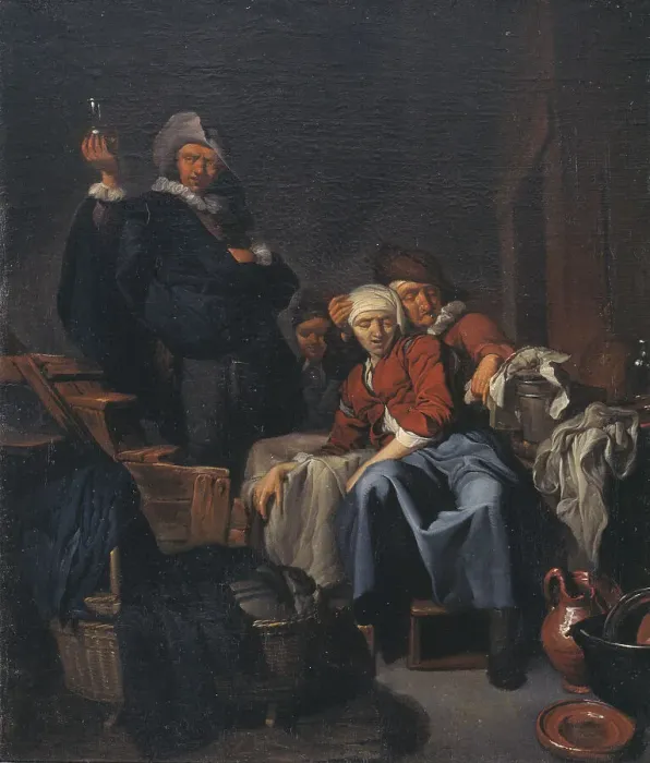 Framed Print : A Sick Peasant Woman, 1646-1664. Creator: Cornelis Bega Framed Print : A Sick Peasant Woman, 1646-1664. Creator: Cornelis Bega