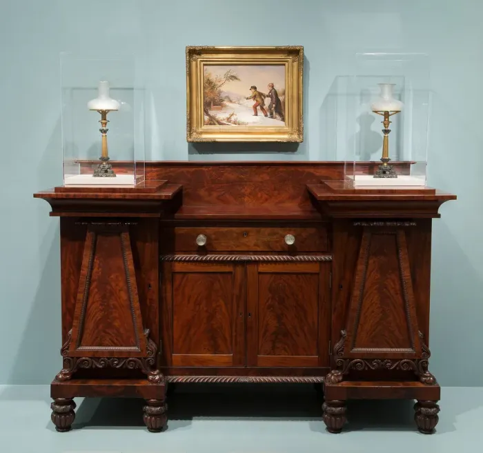 Framed Print : Sideboard, 1825 / 35. Creator: Unknown Framed Print : Sideboard, 1825 / 35. Creator: Unknown