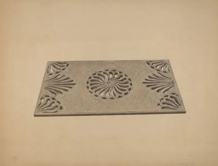 Framed Print : Sidewalk Grating, c. 1939. Creator: Sydney Roberts Framed Print : Sidewalk Grating, c. 1939. Creator: Sydney Roberts