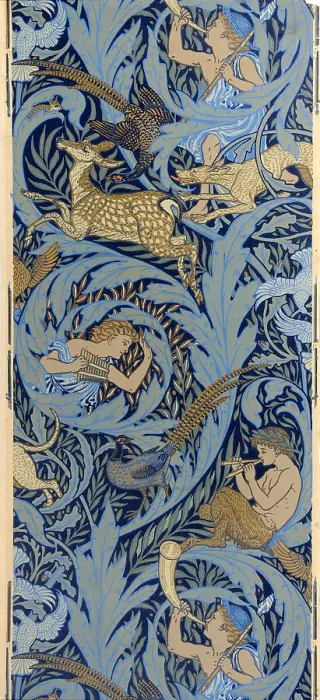 Framed Print : Sidewall. Woodnotes, 1886. Artist: Crane, Walter (1845-1915) Framed Print : Sidewall. Woodnotes, 1886. Artist: Crane, Walter (1845-1915)