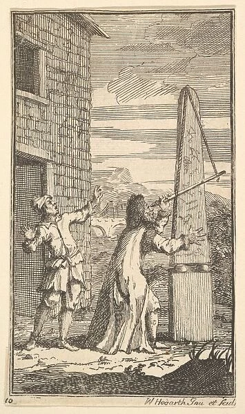 Sidrophel Examining the Kite Through His Telescope (Seventeen Small Illustrations for S