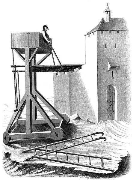 A siege assault platform, 15th century (1849)