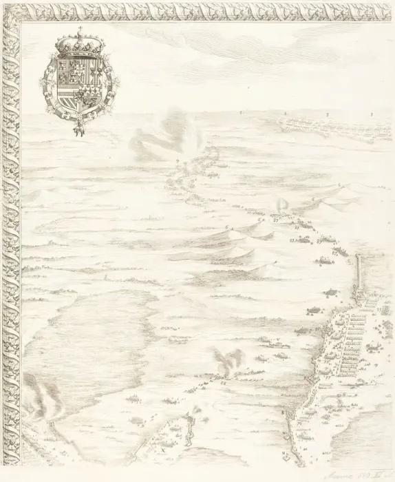 Framed Print : The Siege of Breda [plate 1 of 6], 1627  /  1628. Creator: Jacques Callot