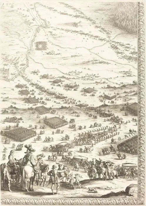 Framed Print : The Siege of Breda [plate 6 of 6], 1627  /  1628. Creator: Jacques Callot