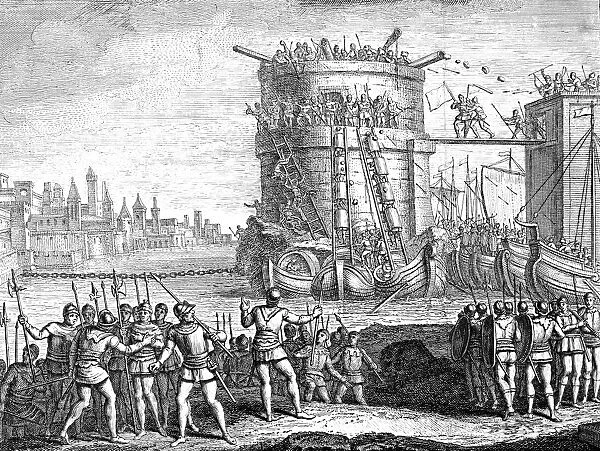 Siege of Damietta, Egypt, 13th century (18th century)