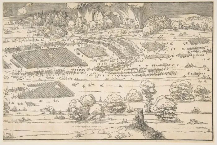 Framed Print : The Siege of a Fortress. n. d. Creator: Albrecht Durer Framed Print : The Siege of a Fortress. n. d. Creator: Albrecht Durer