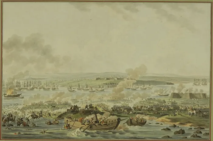 Framed Print : The Siege of the Fortress Ochakov on December 1788, 1788. Creator: Mechel, Christian von (1737-1817) Framed Print : The Siege of the Fortress Ochakov on December 1788, 1788. Creator: Mechel, Christian von (1737-1817)