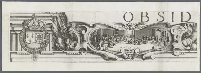 Framed Print : The Siege of La Rochelle: Plate 1, 1628-1630 Framed Print : The Siege of La Rochelle: Plate 1, 1628-1630