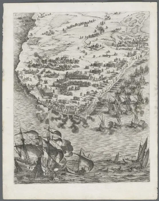 Framed Print : The Siege of La Rochelle: Plate 10, 1628-1630. Creator: Jacques Callot (French, 1592-1635) Framed Print : The Siege of La Rochelle: Plate 10, 1628-1630. Creator: Jacques Callot (French, 1592-1635)