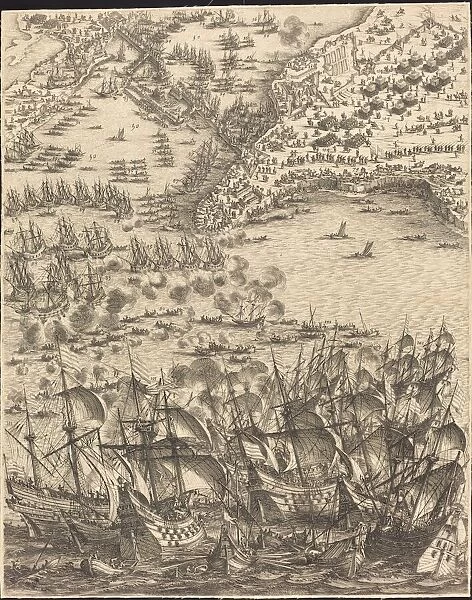 The Siege of La Rochelle [plate 11 of 16; set comprises 1952.8.97-112], 1628  /  1631