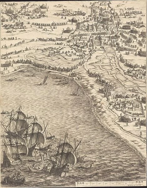 The Siege of La Rochelle [plate 12 of 16; set comprises 1952.8.97-112], 1628  /  1631